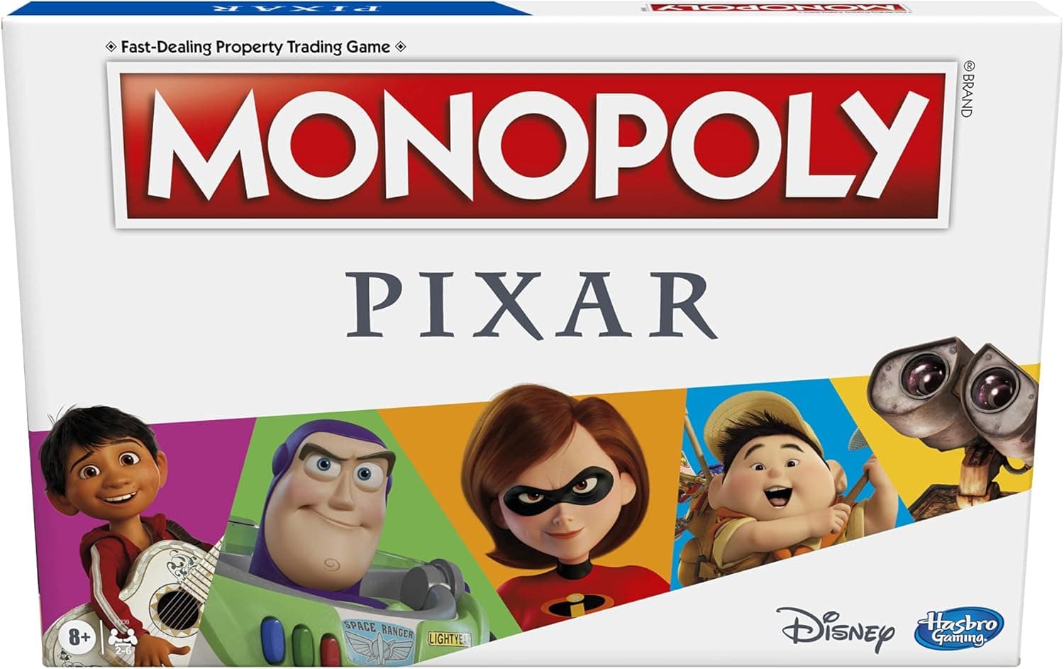 Monopoly: Pixar Edition Board Game for Kids 8 and Up, Buy Locations from Disney and Pixar's Toy Story, The Incredibles, Up, Coco, Lightyear, and More (Amazon Exclusive)