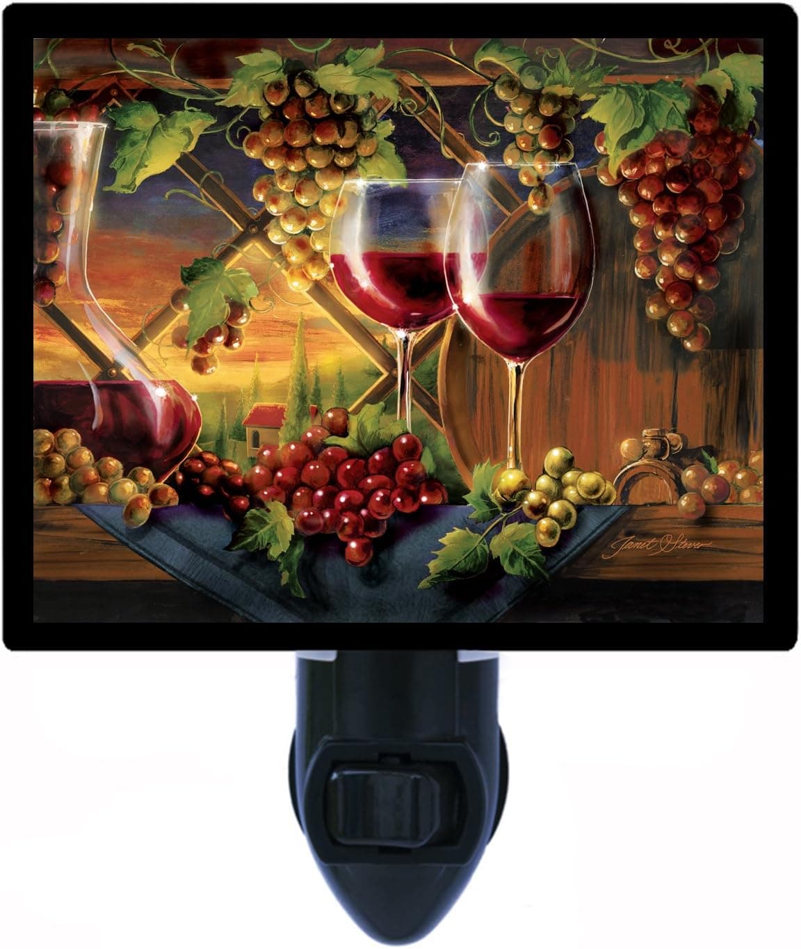 Kitchen Night Light, Tuscan Sunset, Wine and Bar