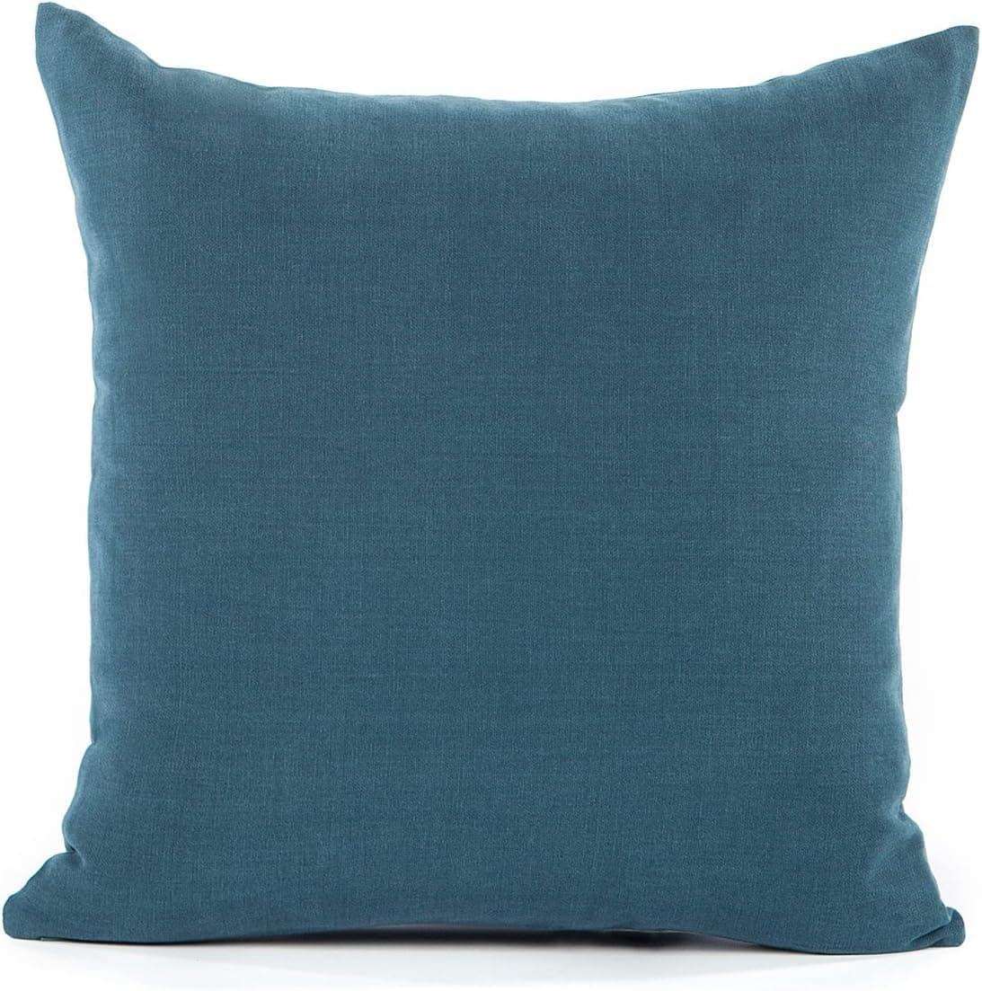 BH DECOR 20" X 20" Solid Navy/Dark Blue Throw Pillow Cover
