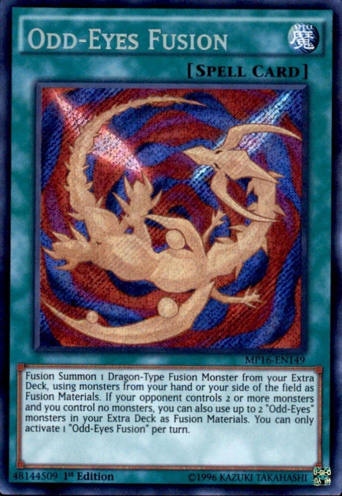 YU-GI-OH! - Odd-Eyes Fusion (MP16-EN149) - Mega Pack 2016 - 1st Edition - Secret Rare