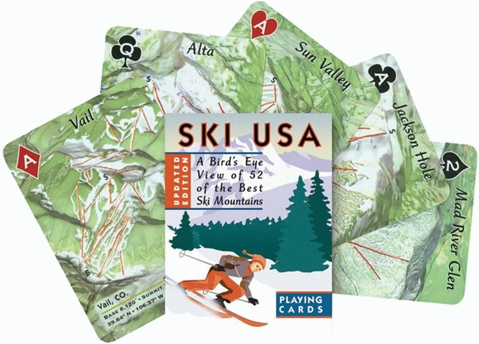 INKSTONE DESIGN, INC Ski USA Playing Cards