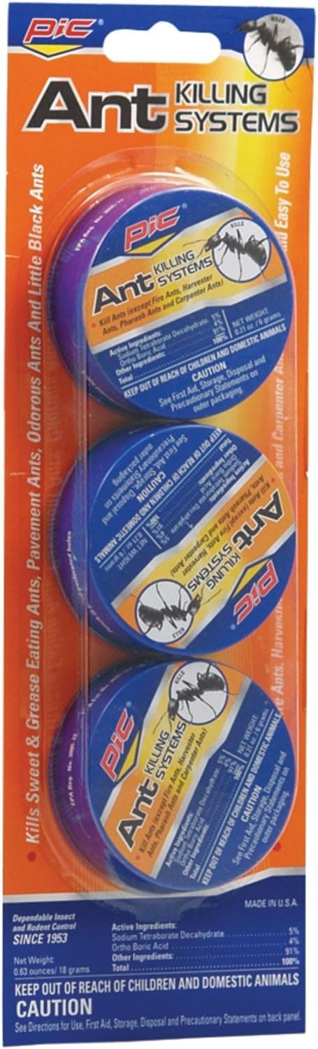 PIC AT3 Indoor/Outdoor Metal Ant Traps (24 Pack of 3)