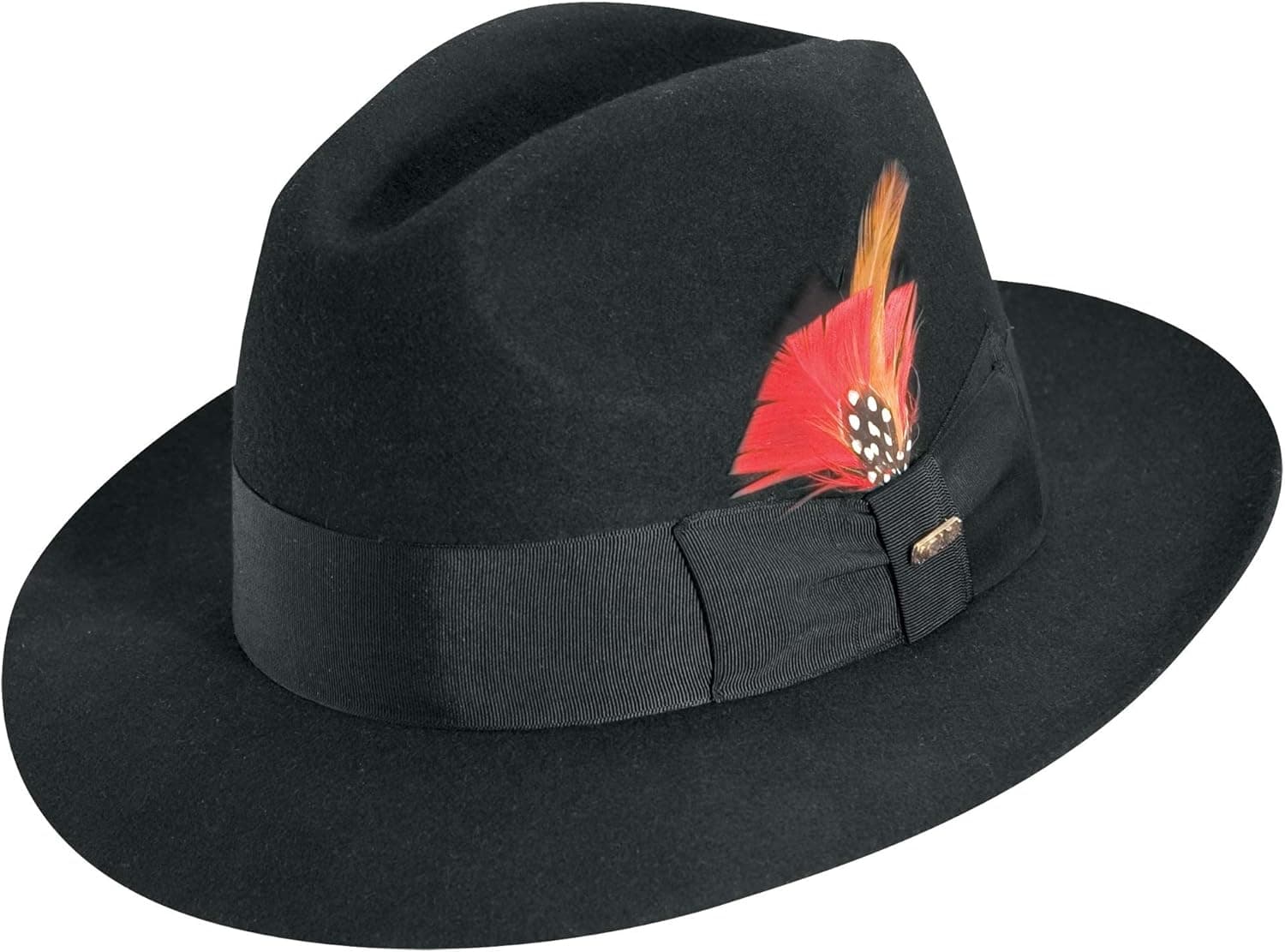 Scala Mens Felt Fedora Hat