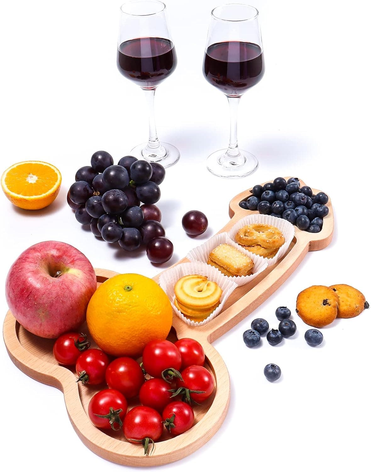 Funny Aperitif Board, Large Solid Wood Cheese Board and charcuterie Platter, Unique Serving Tray for Crackers Steak Fruit Meat and Wine, Ideal Bachelor Party and Wedding Gift (15.7 inch)