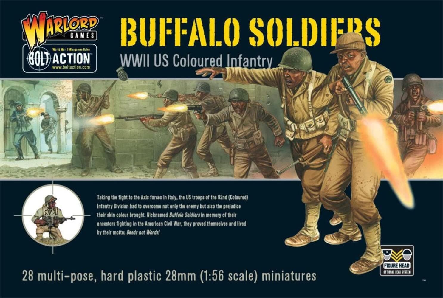 Buffalo Soldiers Model Figures 28mm 1/56th Scale