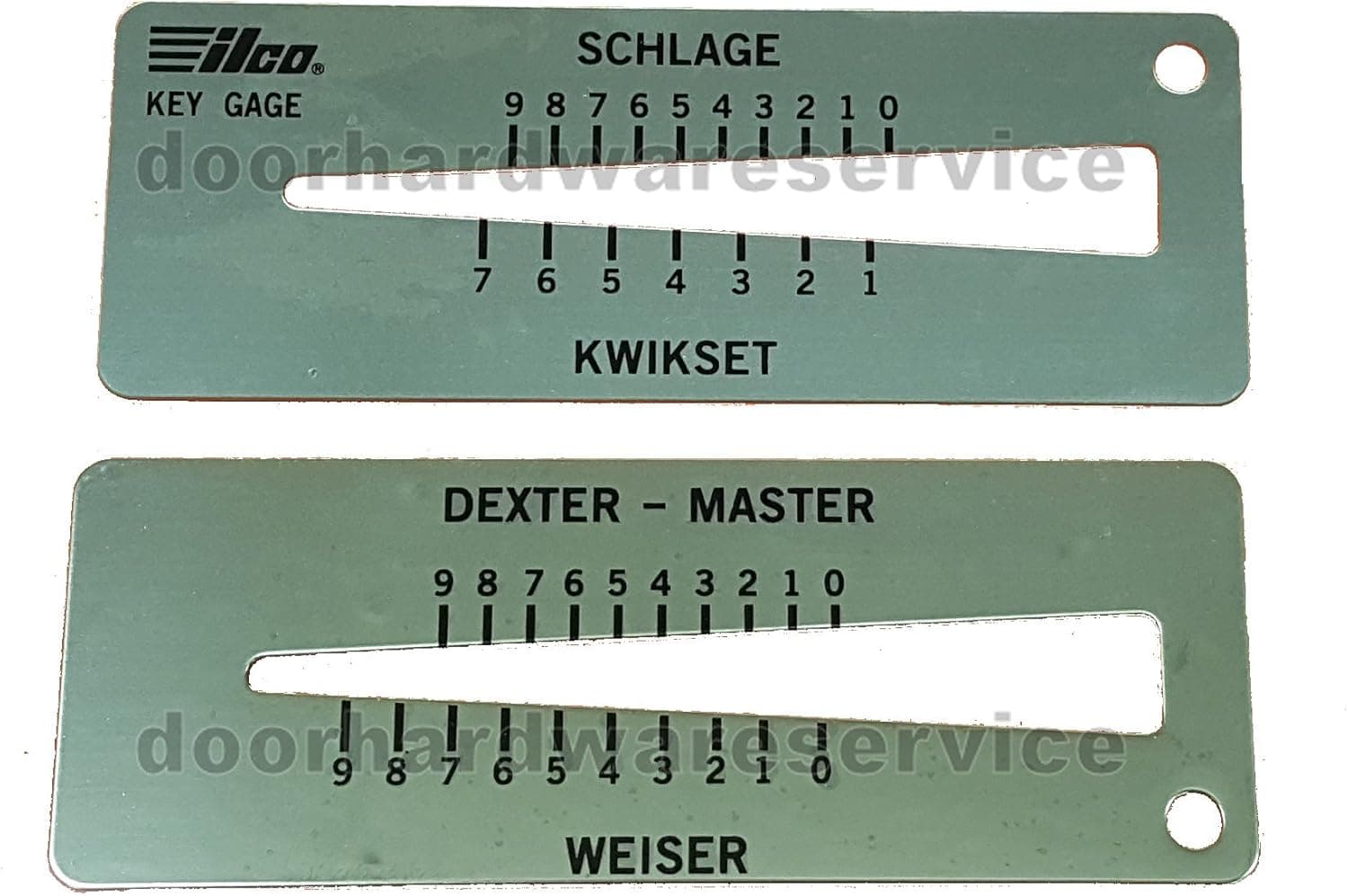 High Precision Key Cut Gauge Decoder Tool for Kwikset SCH Dexter Weiser Lock Pinning