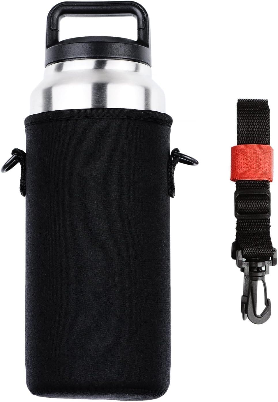 Neoprene Bottle Sleeve for 36oz YETI Rambler, YookeeHome Insulated Bottle Holder Bag with Adjustable Shoulder Strap, 36oz