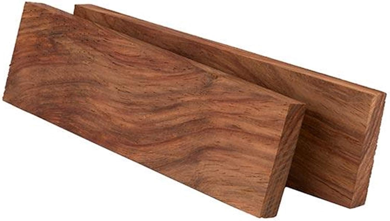 Woodcraft Woodshop Kiaat 3/8" x 1-1/2" x 5" Knife Scale, 2 pieces