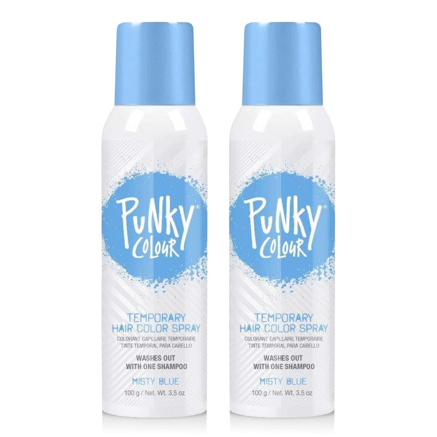 Punky Pastel Temporary Hair Color Spray, Misty Blue, 3.5 oz, 2-Pack