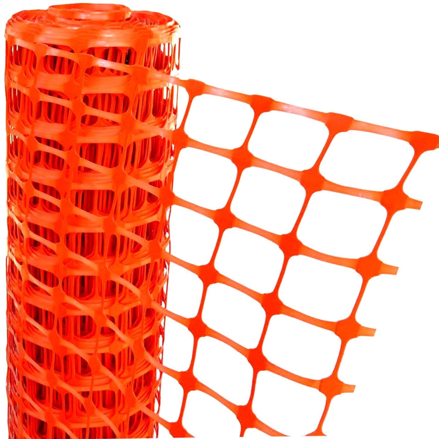 Electriduct Plastic Construction Fencing 50 Feet Orange Netting Barrier Safety Mesh Snow Fence Roll