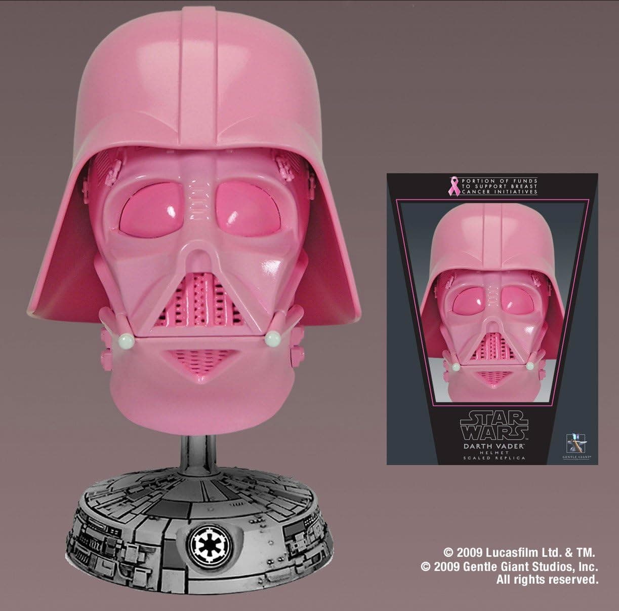 Star Wars SDCC Charity Vader Helmet, Pink