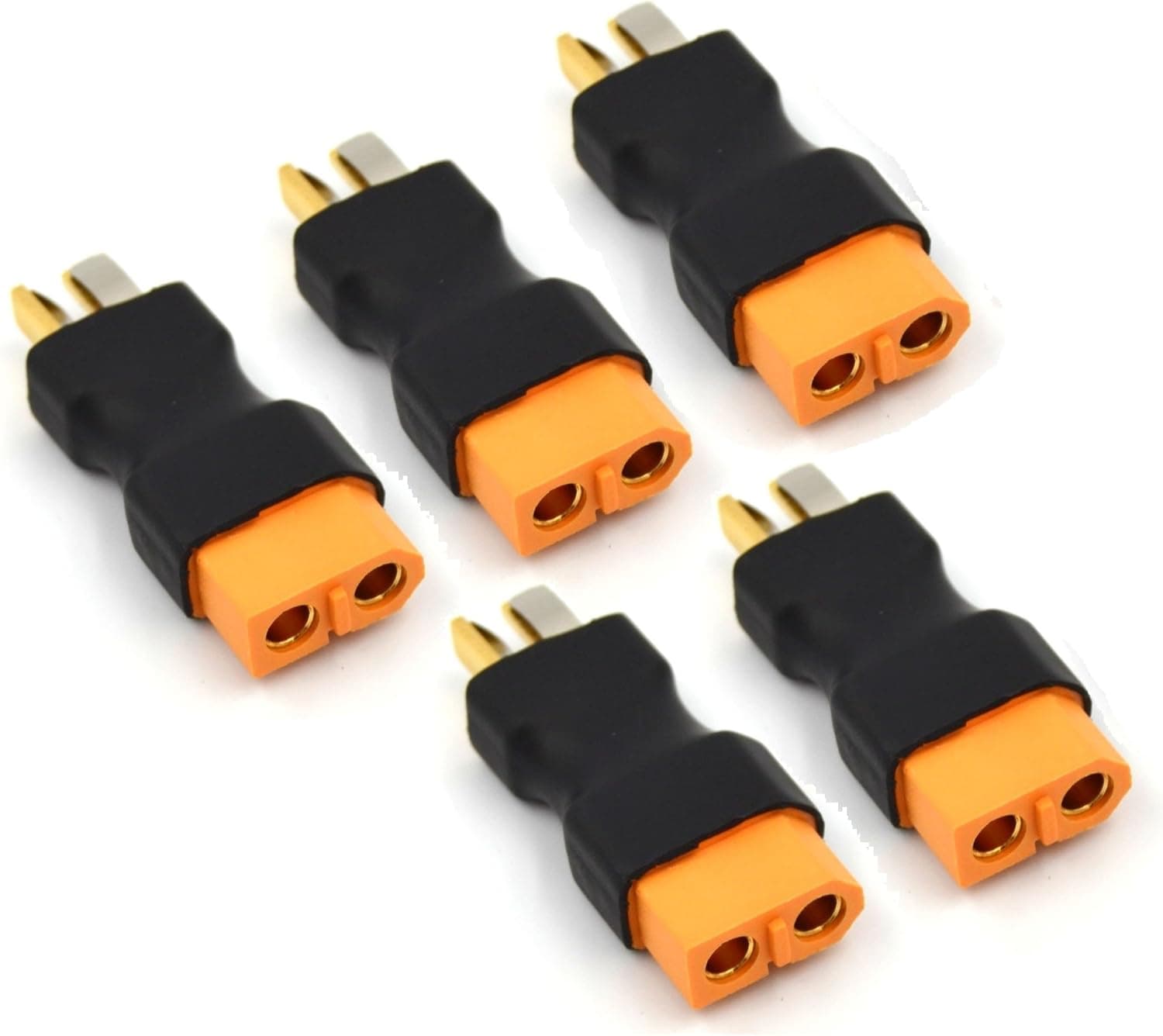 WST No Wires Connector XT60 XT-60 Female To T-Plug Deans Male Conversion Adapter for RC LiPo Battery x 5 PCS