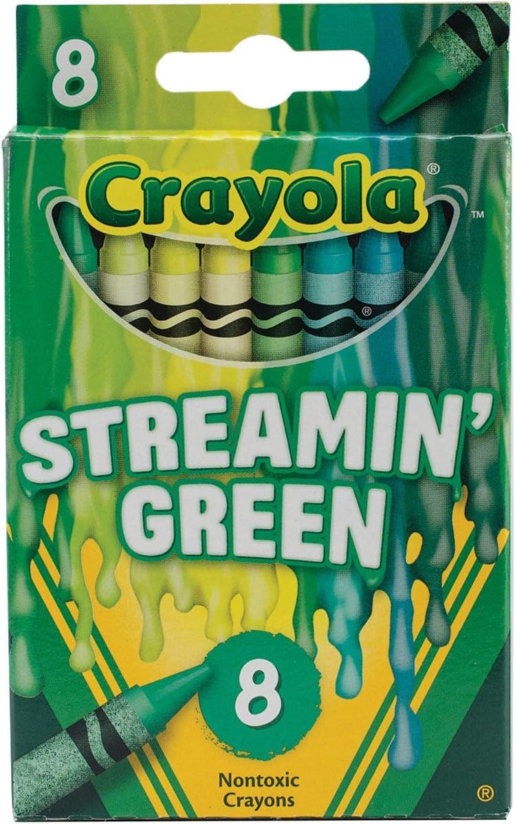 Crayola Meltdown Crayons (8 Pack), Streamin Green