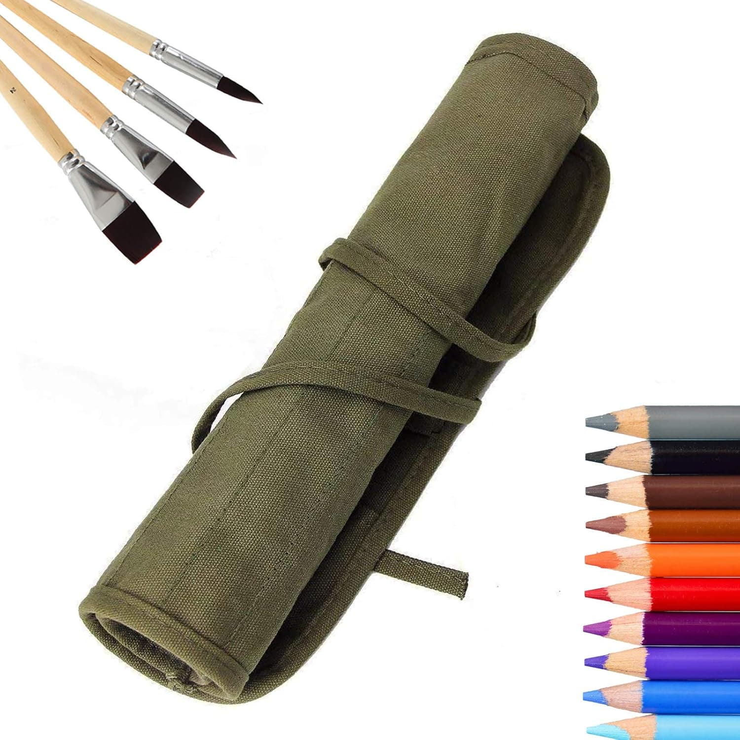 QWDLID 22 Pockets Canvas Artist Paint