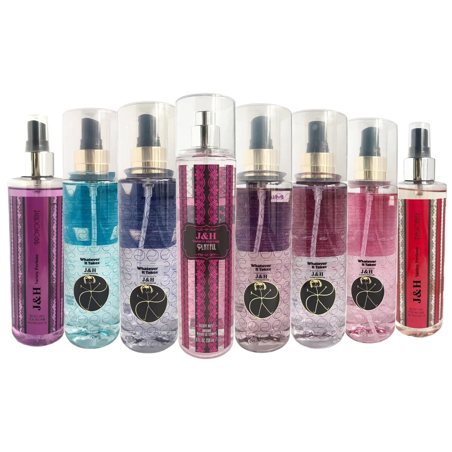 META-BOSEM (3-Bottle included Only Fragrance Mist for Women Body Spray, Refreshing Variety Scents, Wonderful Gift, 8 Fl Oz/240 Ml Each