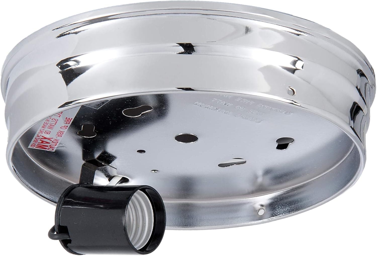 B&P Lamp® 6 Inch Fitter Wired Flush Mount Ceiling Fixture (Silver)
