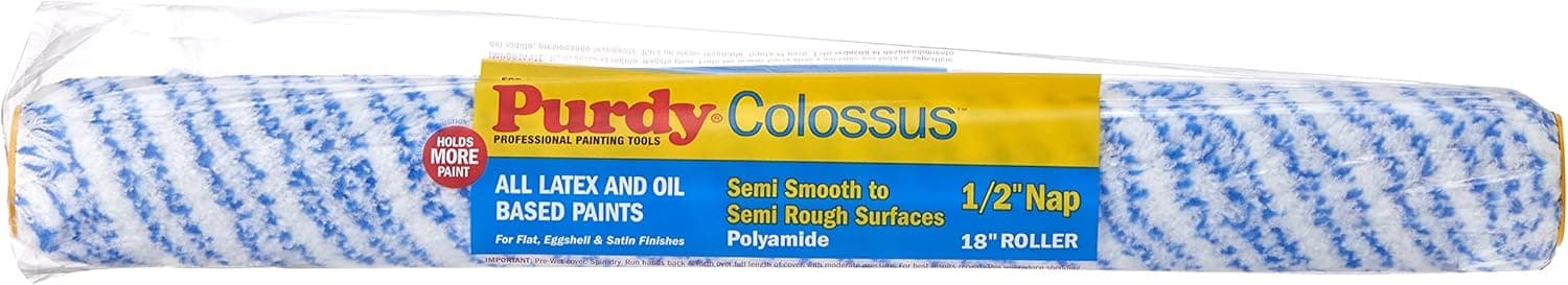 Purdy 144630183 Colossus Roller Cover, 18 inch x 1/2 inch nap