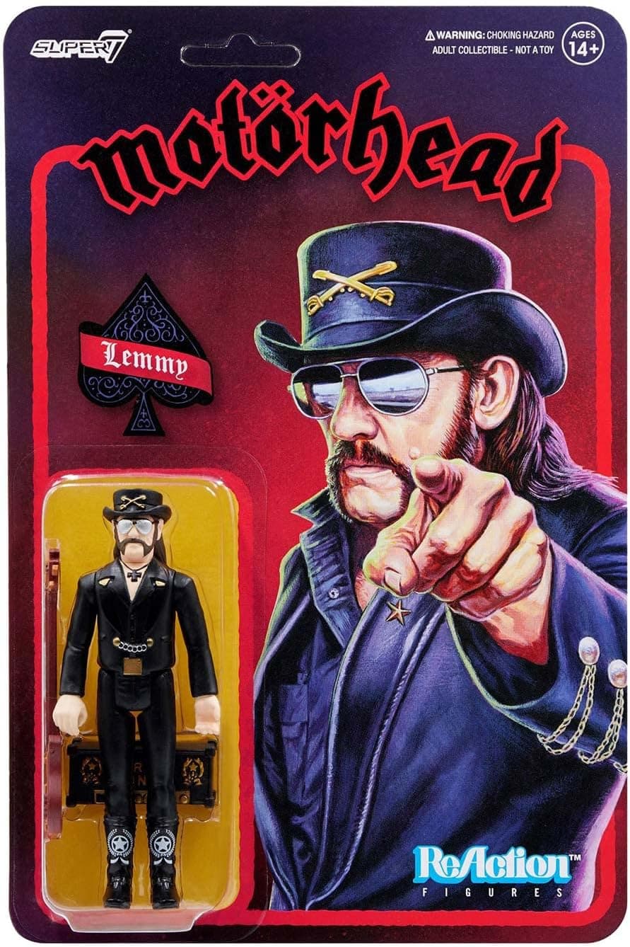 Super7 Motorhead: Lemmy (Modern Cowboy) Reaction Figure, Multicolor