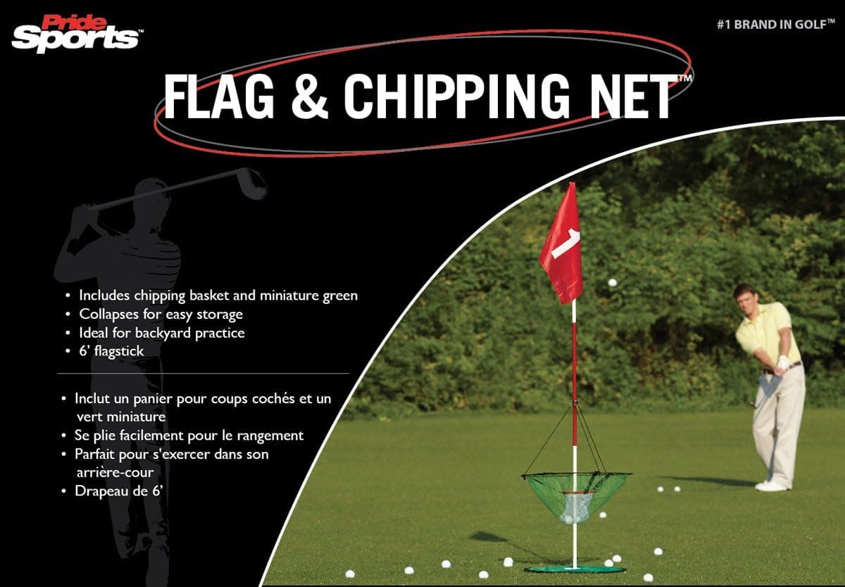 New Pride Golf Flag & Chipping Red/White/Green Nets