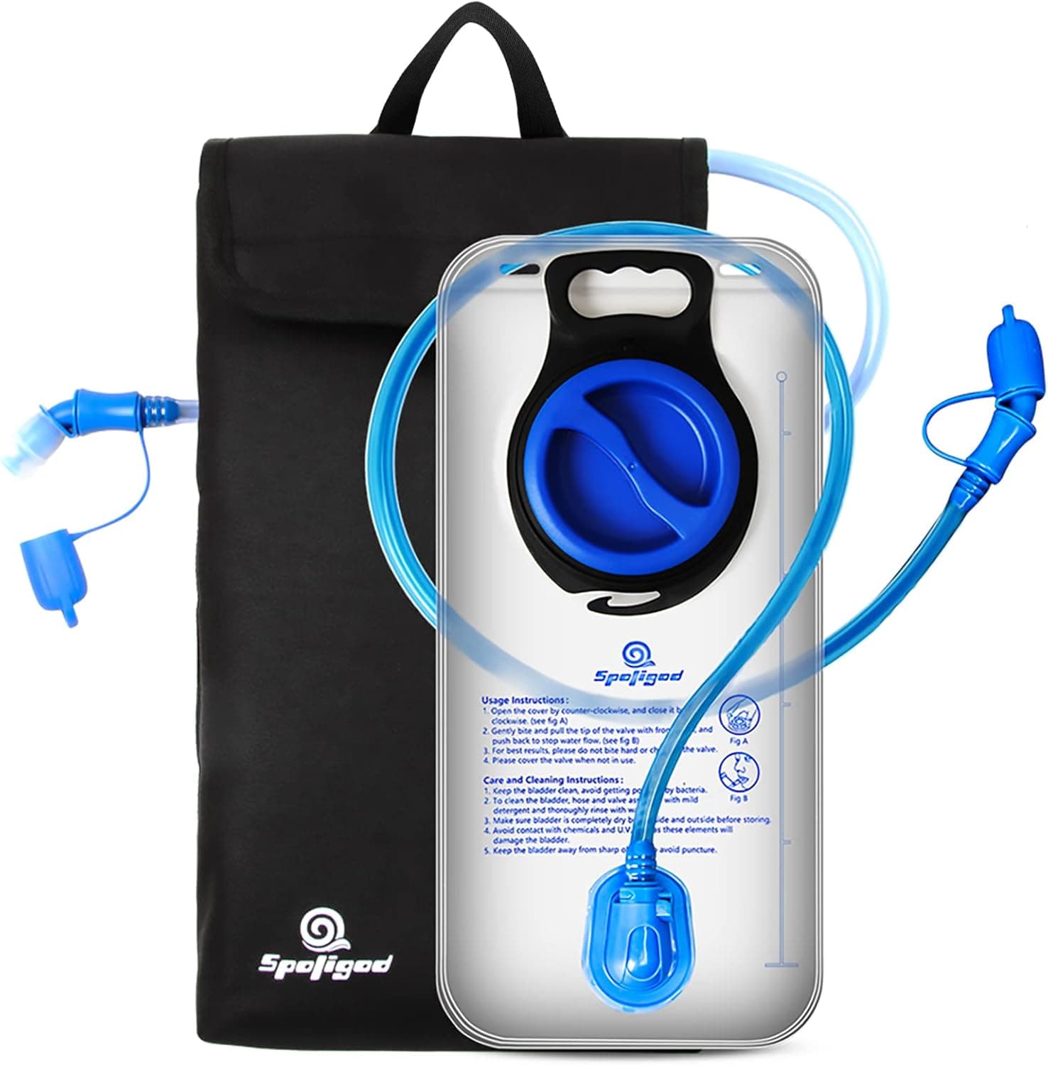 Hydration Bladder 2L and Cooler Bag Protective Sleeve for 2L Hydration Water Bladder, Keeps Water Cool and Protects Water Bladder Reservoir, Water-Proof and Insulated