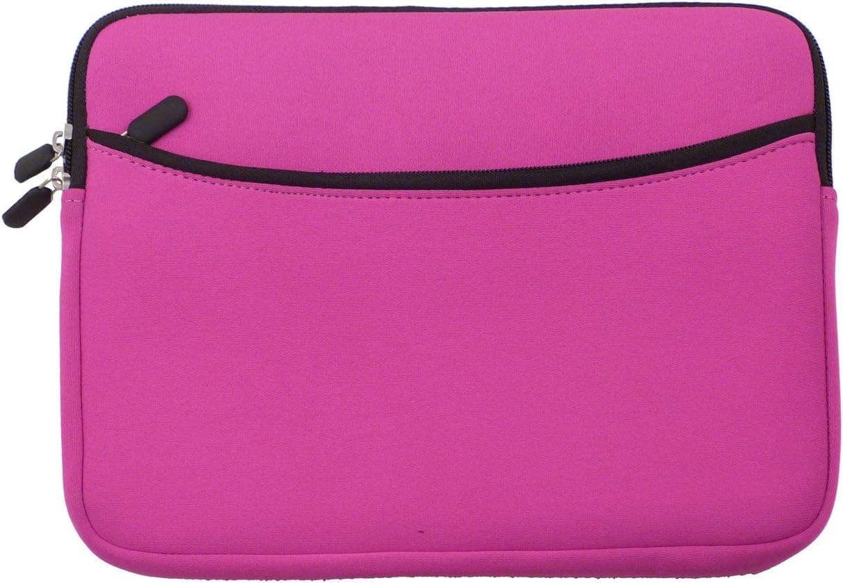 AMC Pink Laptop Bag Sleeve Case Netbook Cover For iPad 2 /New ipad 3 w/Cover