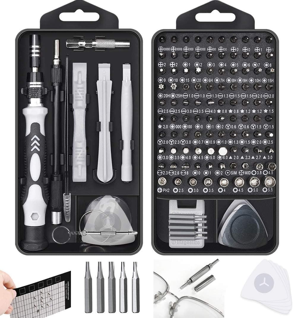 New Mini 130 in 1 Screwdriver sets Magnetic, Hevanto Professional Precision Screwdriver Tools Sets, Repair for PC/Mobile Phone/Mobile Phone Case/Computer/Camera/Eyeglasses/Watch Hand Work