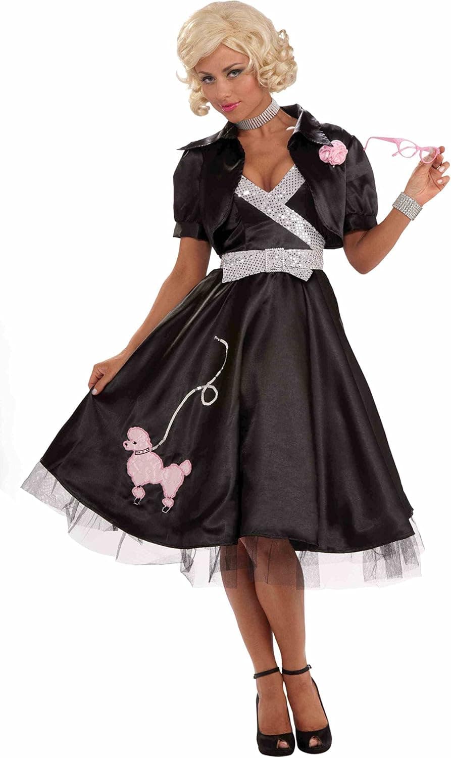 Forum Novelties Women's Flirtin' with The 50's Poodle Diva Costume