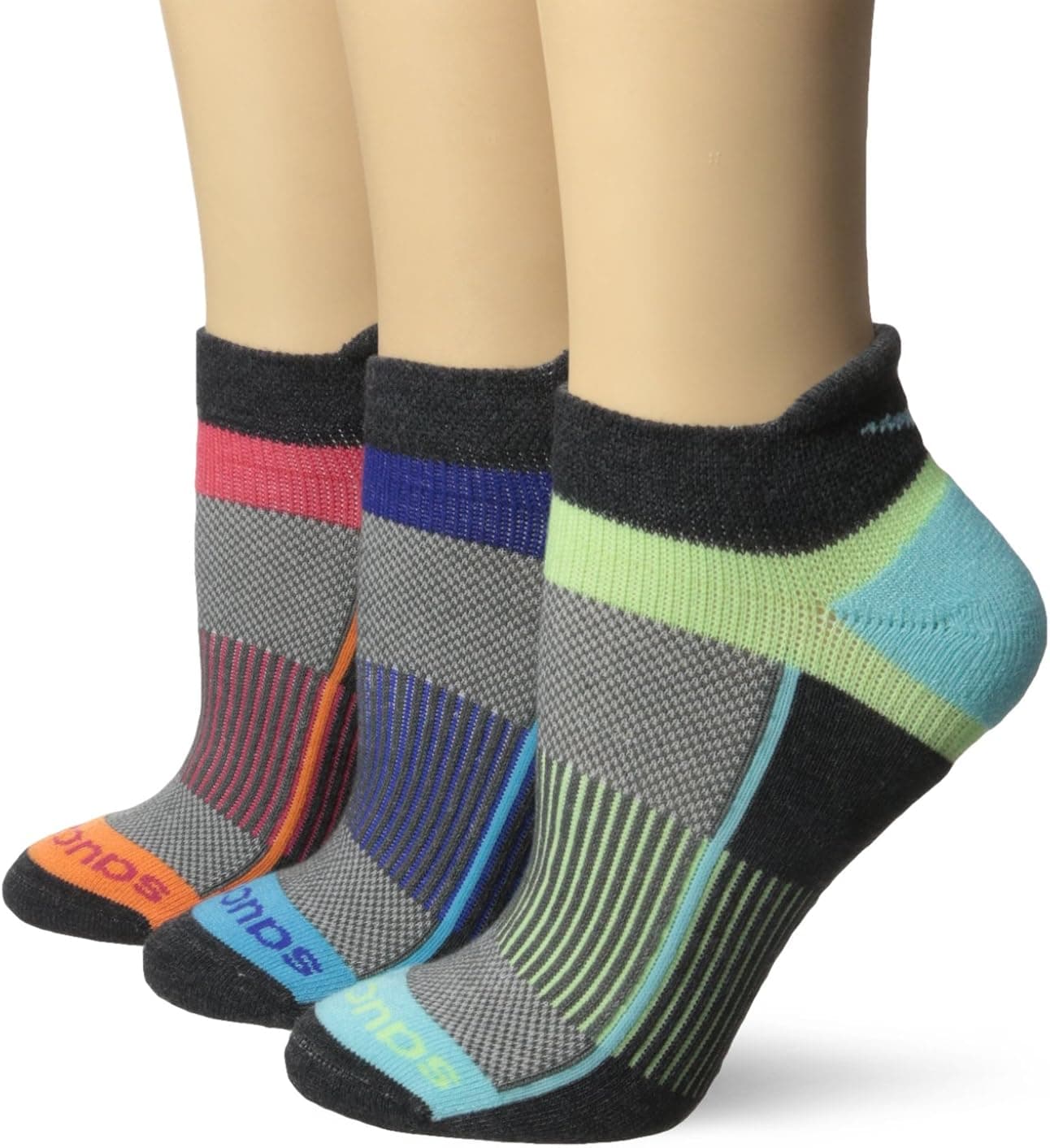 Saucony Inferno No Show Tab 3 Pack Running Socks