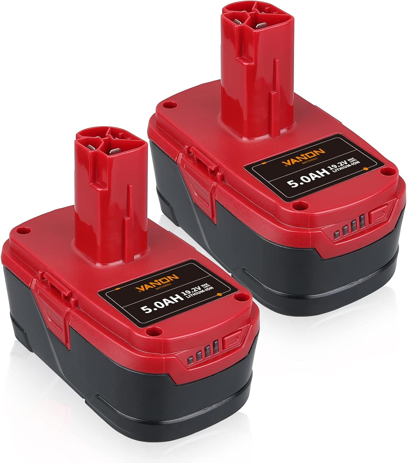 VANON 2Pack 5.0Ah Replace for Craftsman 19.2V Battery 315.115410 315.11485 130279005 1323903 120235021 11375 11376 315.PP2011