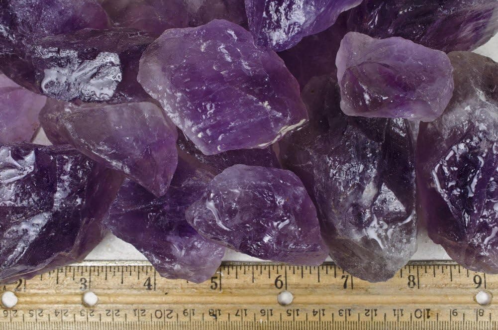 Fantasia Materials: 5 lbs Amethyst Large Chunk Rough Stones from Brazil - Grade 2