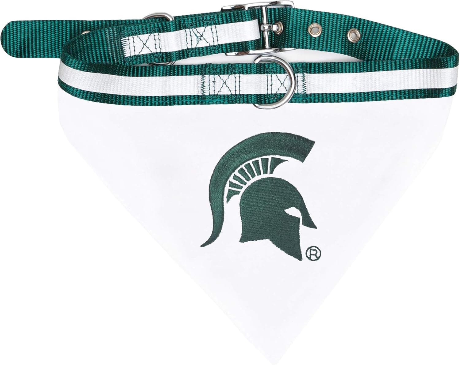 Pets First Collegiate Pet Accessories, Collar Bandana, Michigan State Spartans, Large