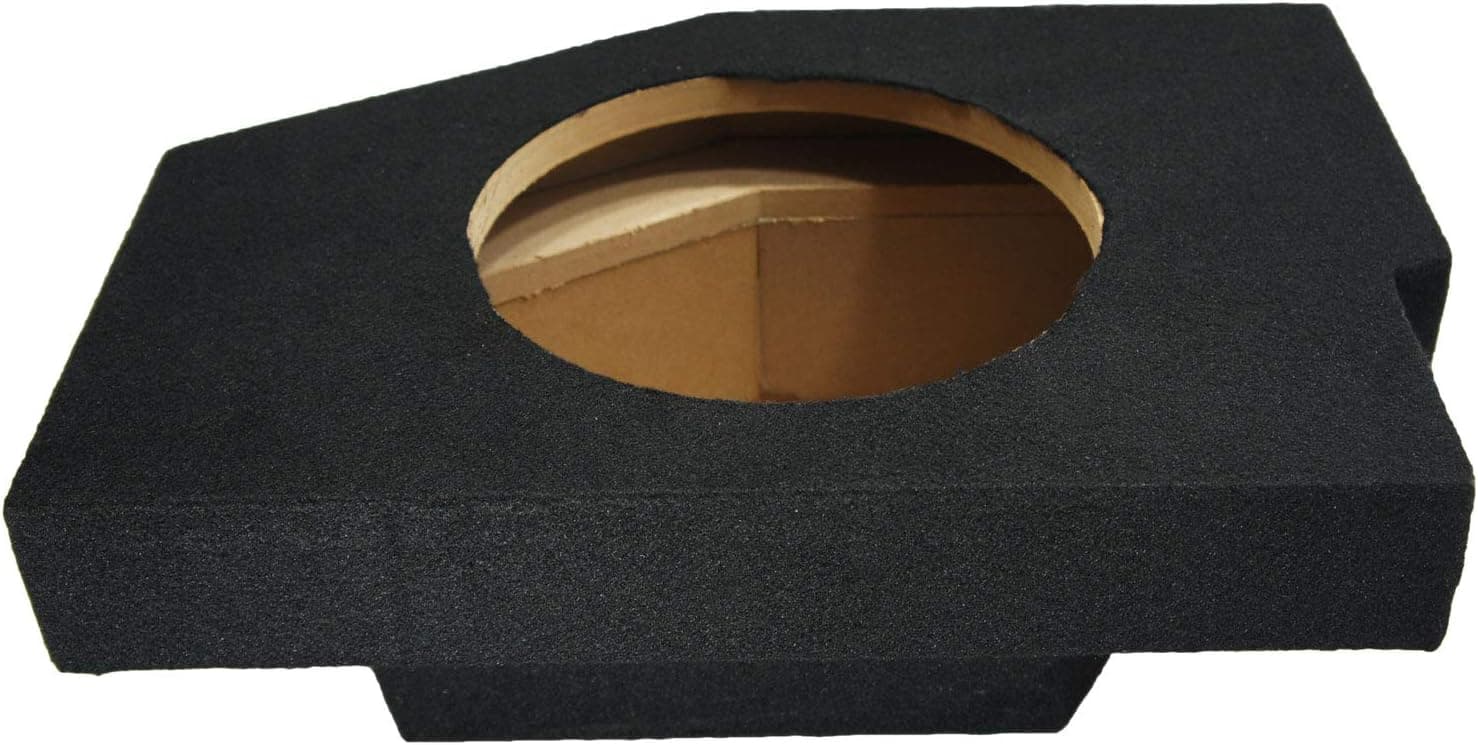 Compatible with Dodge Ram Quad or Crew Cab Truck 2002-2012 Single 10" Subwoofer Sub Box Speaker Enclosure