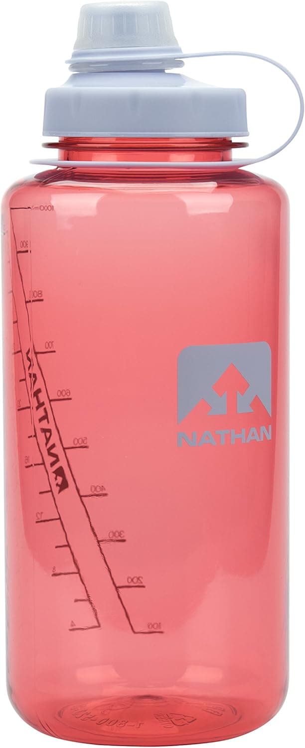 Nathan BigShot Water Bottle. BPA and Odor Free. 32oz / 1 Liter Water Bottle.