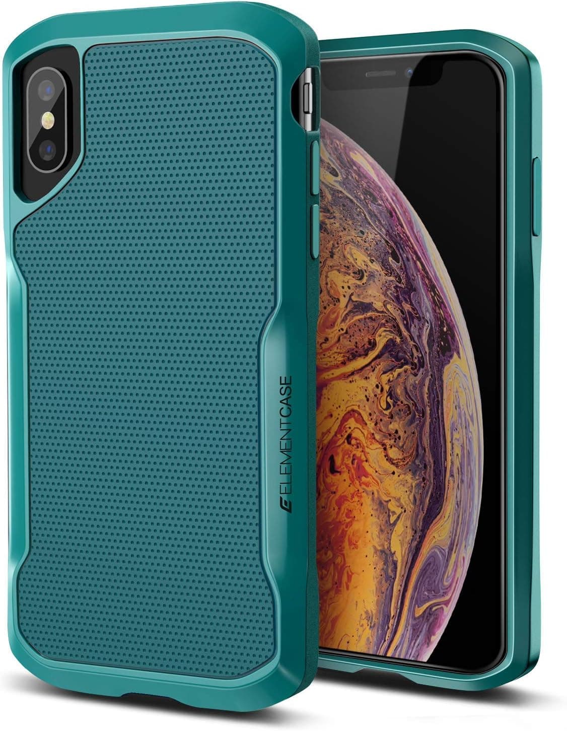 iPhone Xs Max Case, Shadow - Military Drop Tested Heavy Duty Protection Shockproof Fit Full Body Protective Cover for Element Case iPhone Xs Max Cases - Green (EMT-322-192E-04)