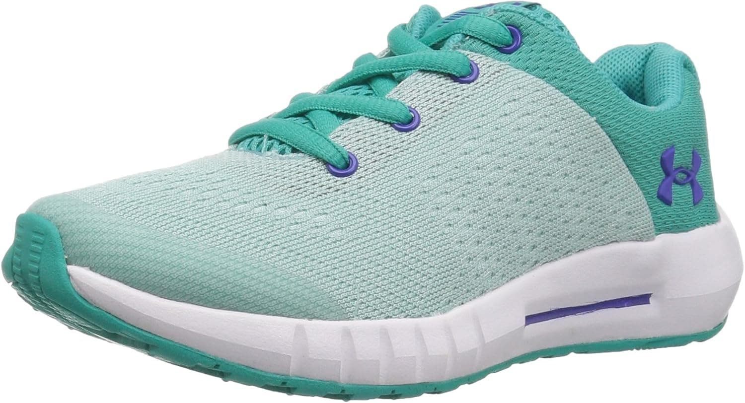 Under Armour Girl's Pre School Pursuit Prism Sneaker, Teal Punch (302)/Refresh Mint, 11K