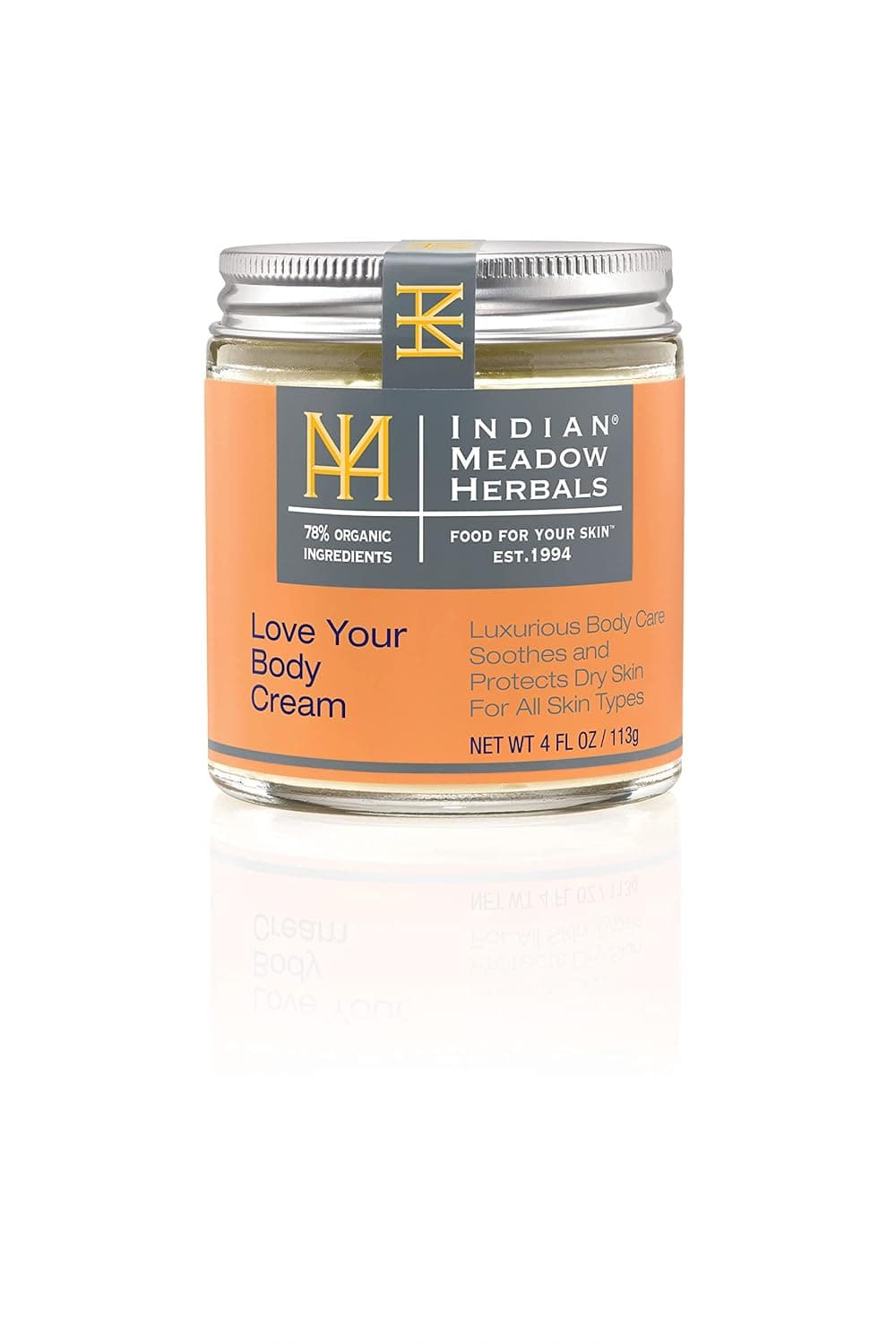 Indian Meadow Herbals Love Your Body Cream (4oz) – Luxurious Ultra Repair Cream Soothes & Protects Dry, Rough, Scaly, Itchy Skin – Body Skin Care Products