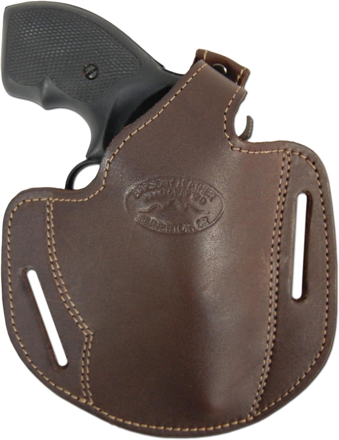 Barsony New Brown Leather Pancake Holster for 2" .22 .38 .357 Revolvers