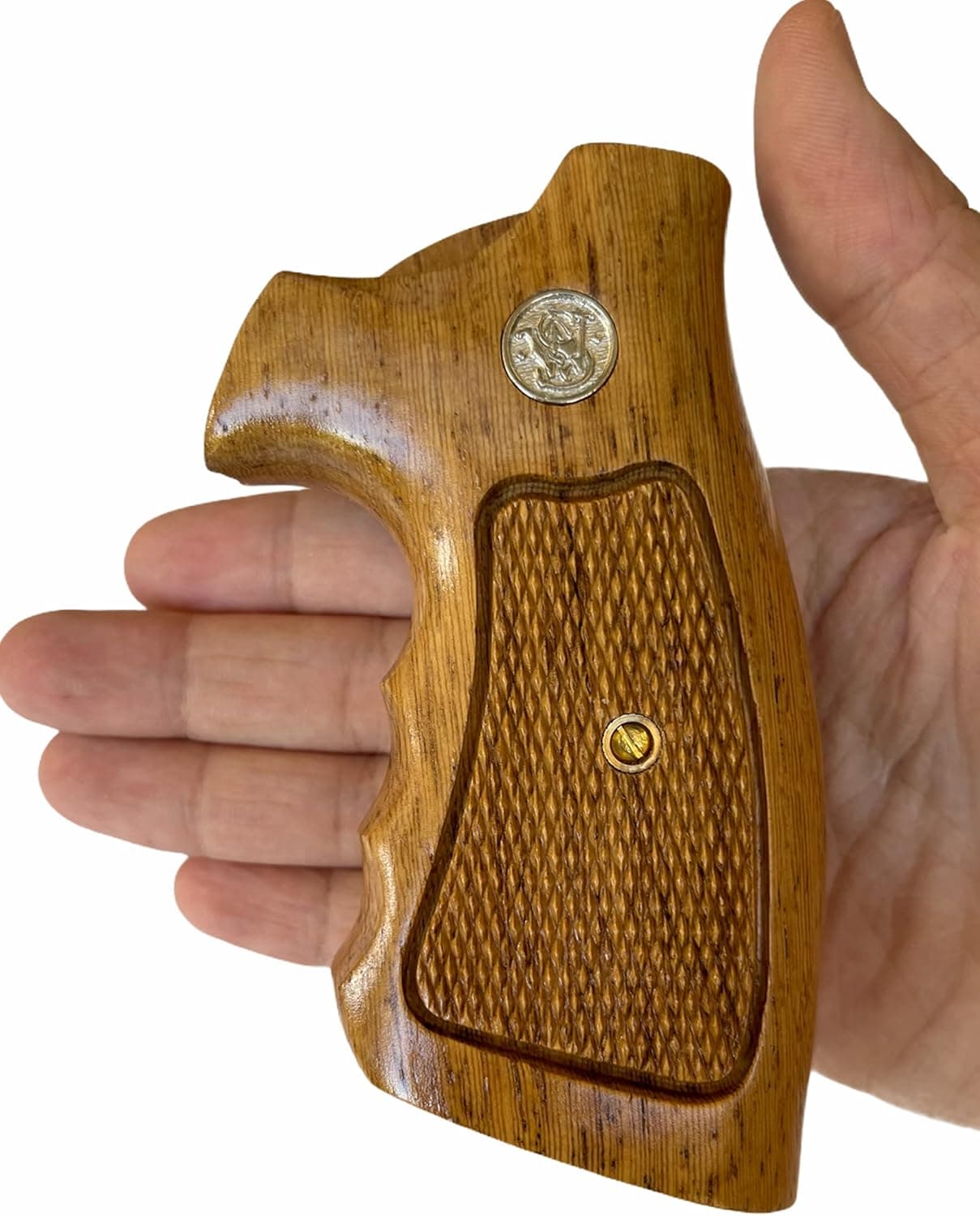 handicraftgrips KSW90## New Smith & Wesson K/L S&W K L Frame Square Butt Revolver Grips Hard Wood Smooth Open Back Handmade Sport for Men Birthday Beautiful Handcraft Luxury Gift