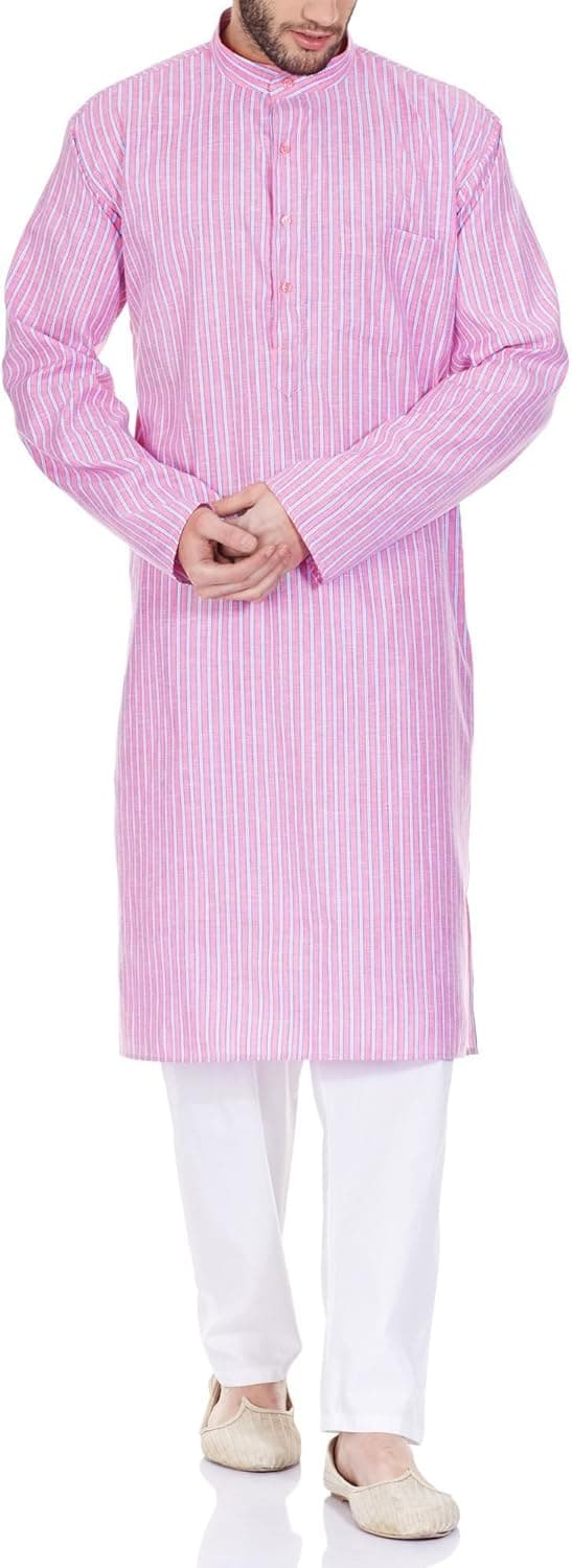 ShalinIndia Kurta Pajama Settraditional Indian Fashion Men Comfortable Gifts for Him
