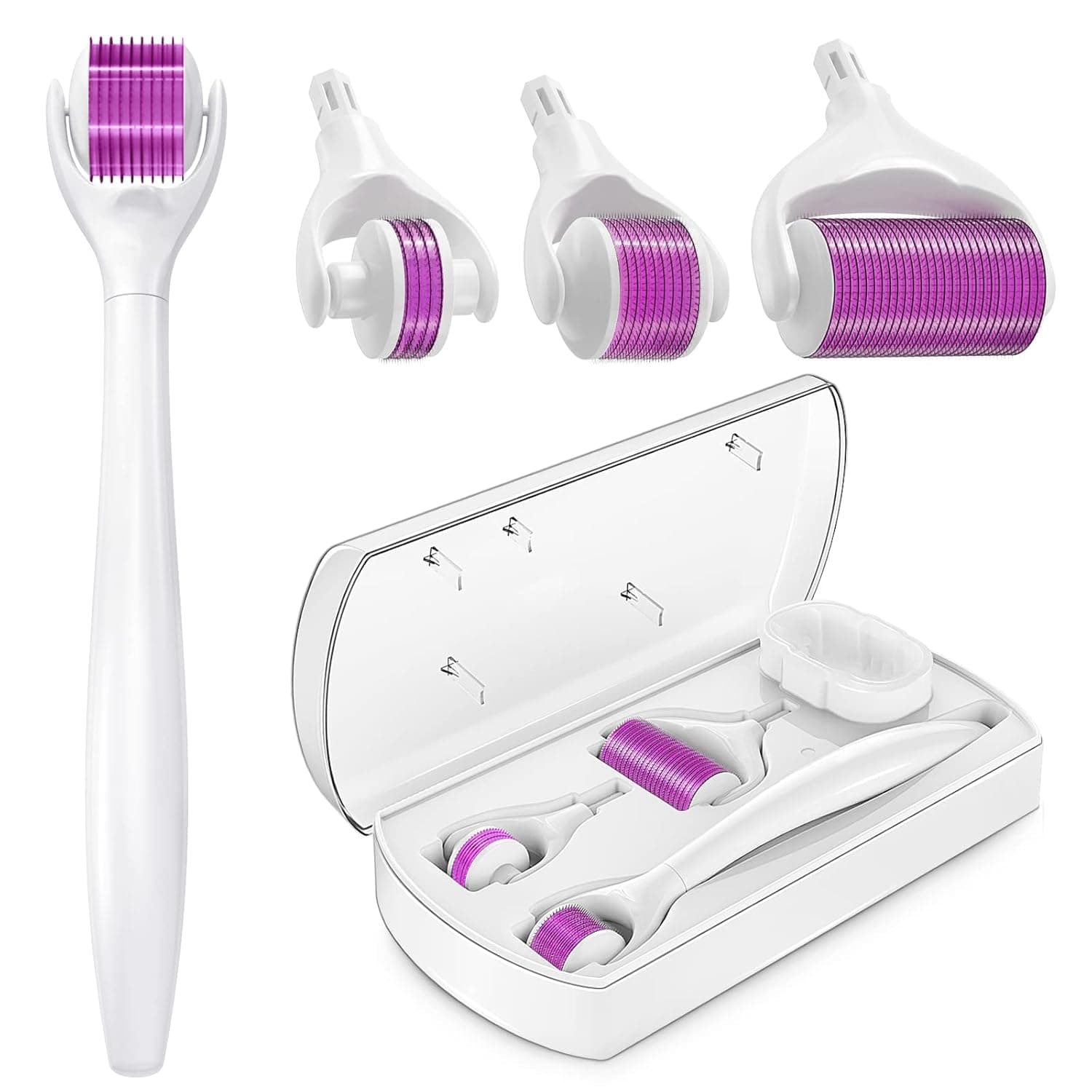 Derma Roller Skin Dermaroller Microneedle: Skin Rollers Micro Needle Kit 0.25mm Microdermabrasion Microneedling Christmas Gift for Body Face Skin Hair Growth Scalp Microderm Needling Dermarolling