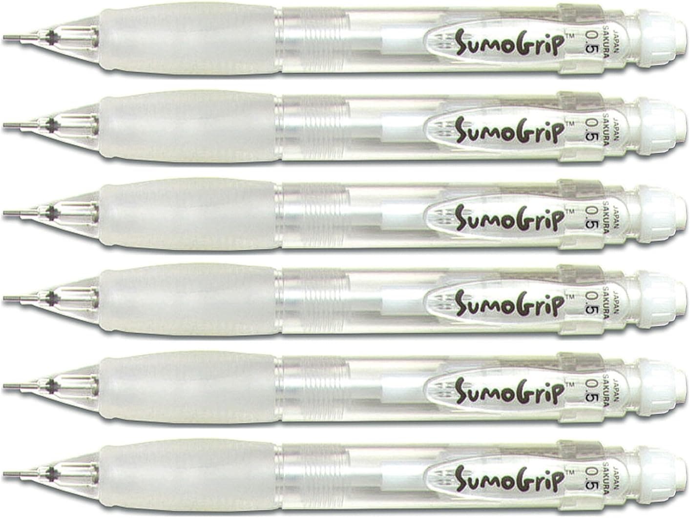 SAKURA COLOR PROD AMERICA Sumo Grip 0.5mm Mechanical Pencils (6-PENCILS)