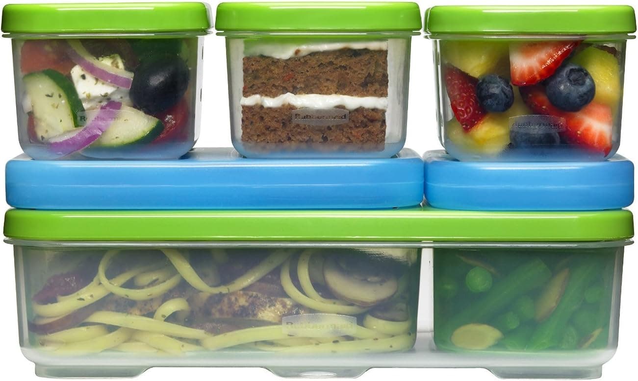 Rubbermaid LunchBlox Kids Lunch Box Entrée Kit, Green