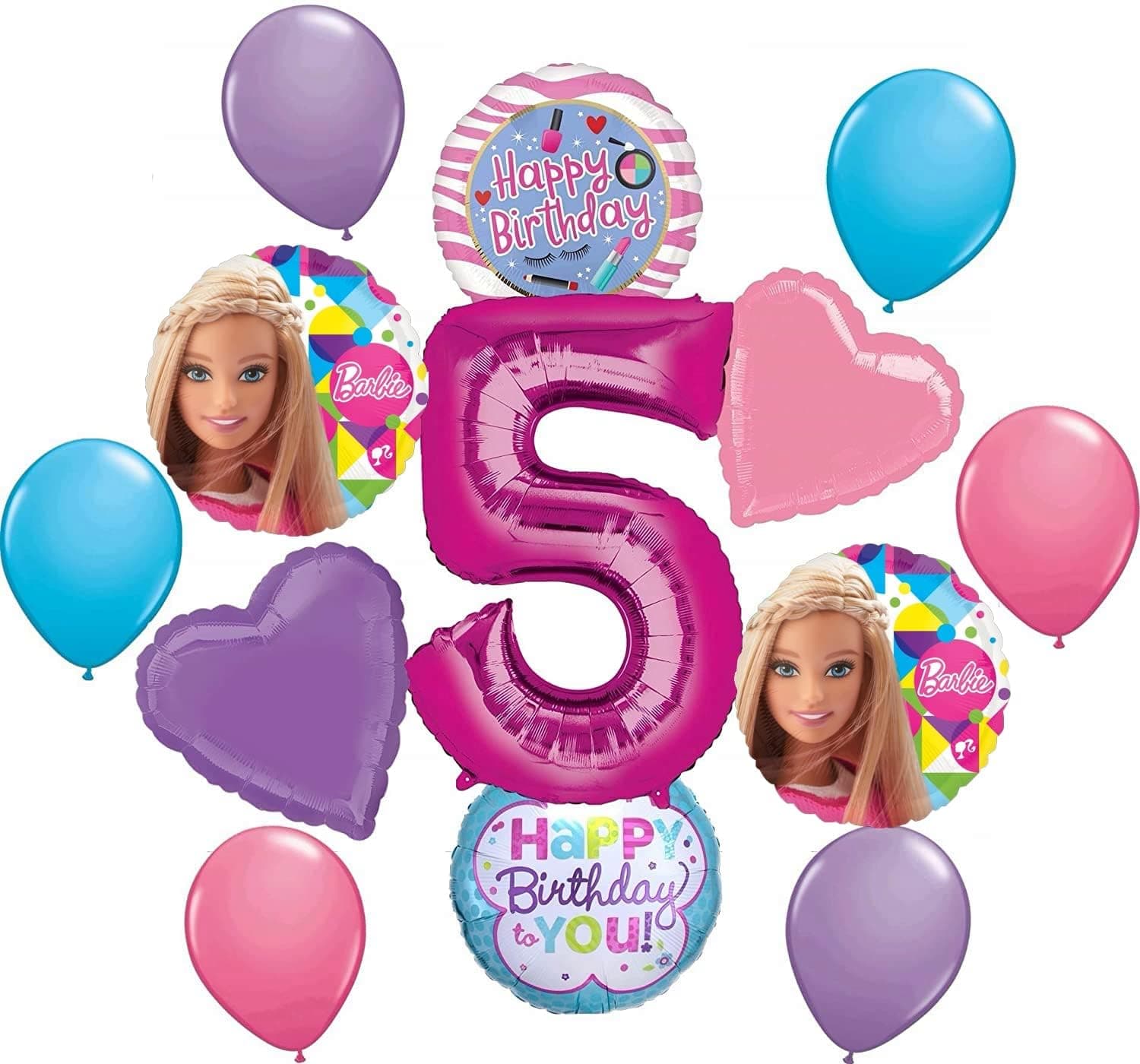 Dream Together Doll 5th Birthday Party Supplies Balloon Bouquet Decorations