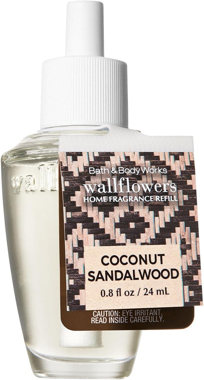 Bath and Body Works Coconut Sandalwood Wallflowers Home Fragrance Refill 0.8 Fluid Ounce