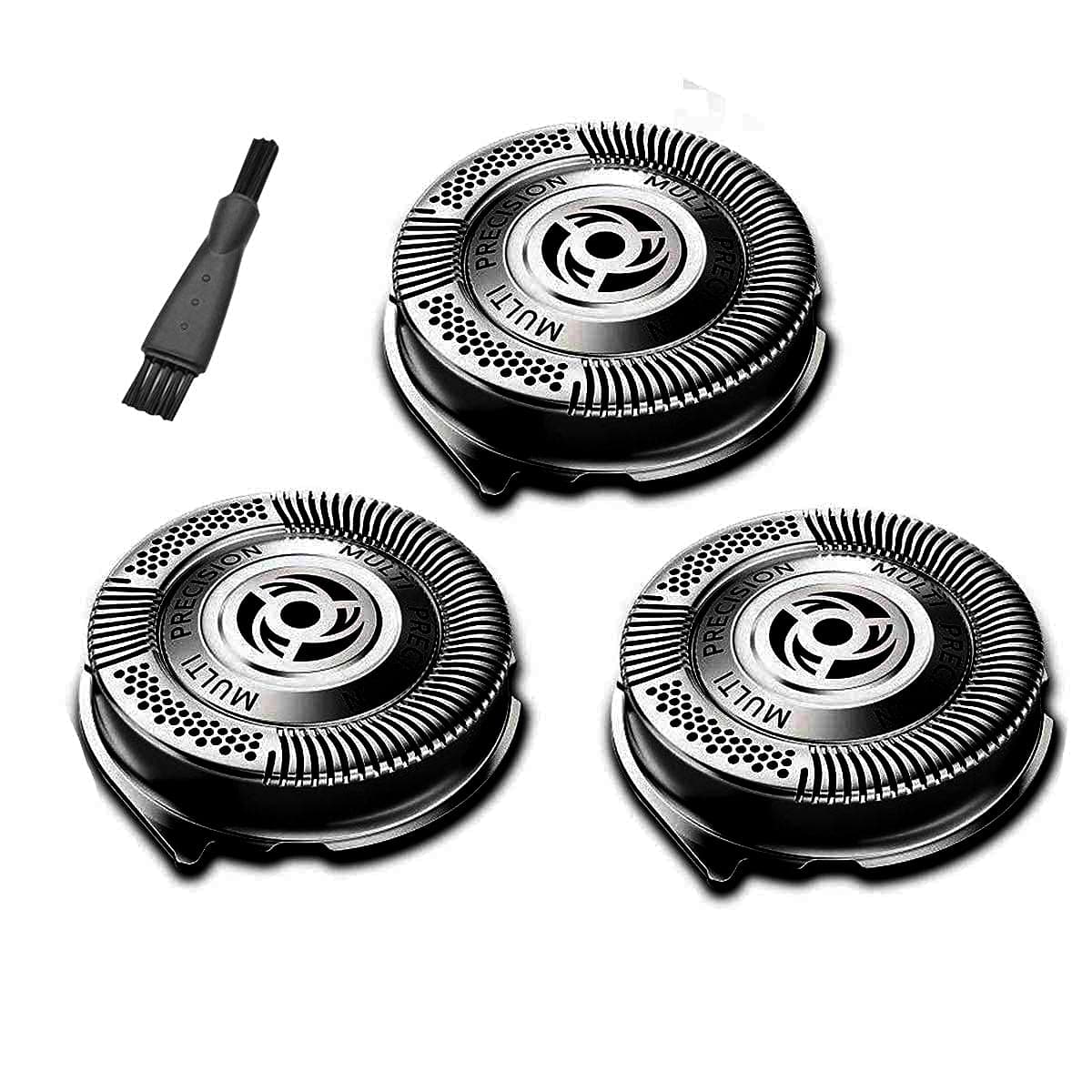3-Pack SH50 / 52 Replacement Head (Non- Original Heads) for Philips Electric Shaver Series 5000 with Sharp Blades, Super Lift and Easy Cut Black