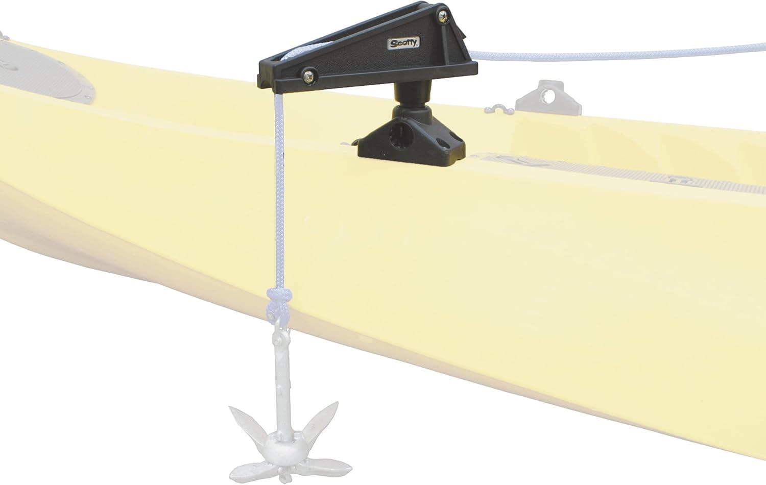 Scotty 620767 #276 Anchor Lock w/ #241 Side Deck Mount, BLACK, Small