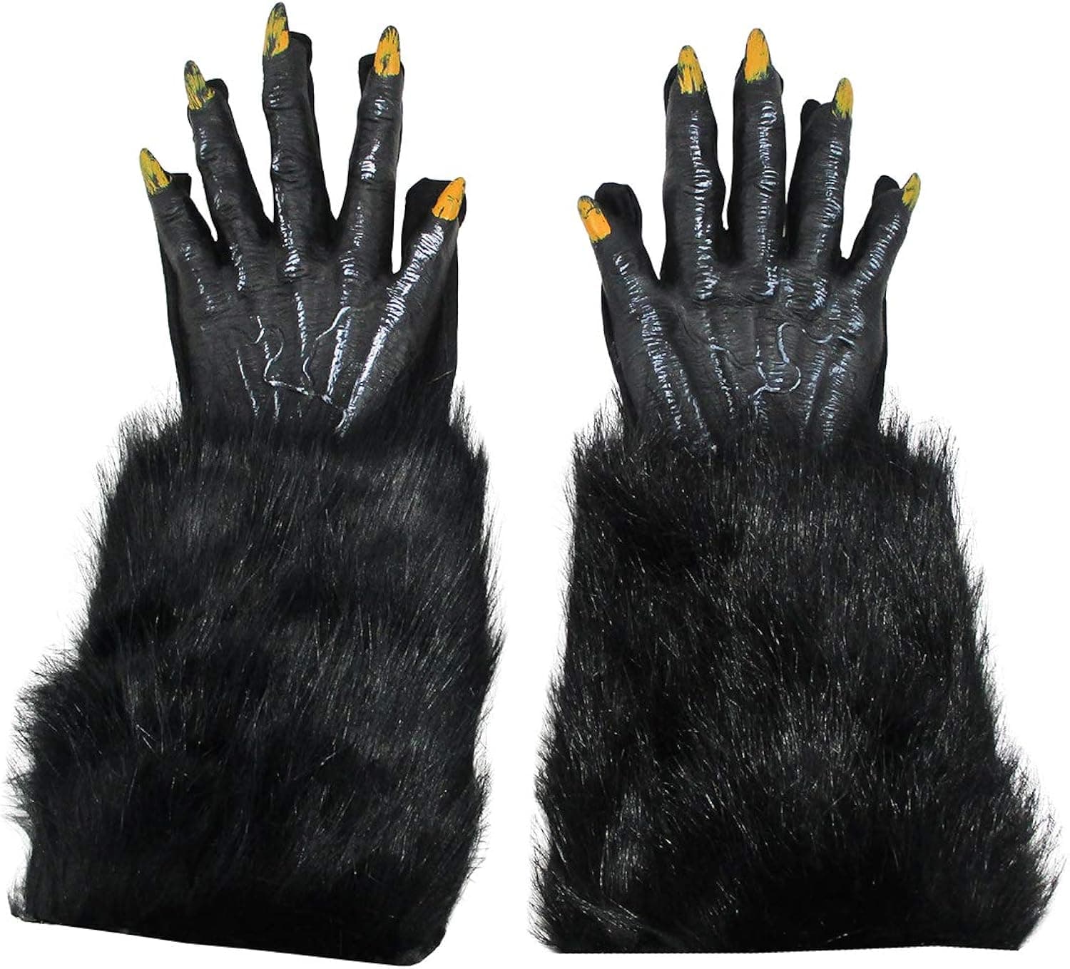 Fun World Black Werewolf Gloves