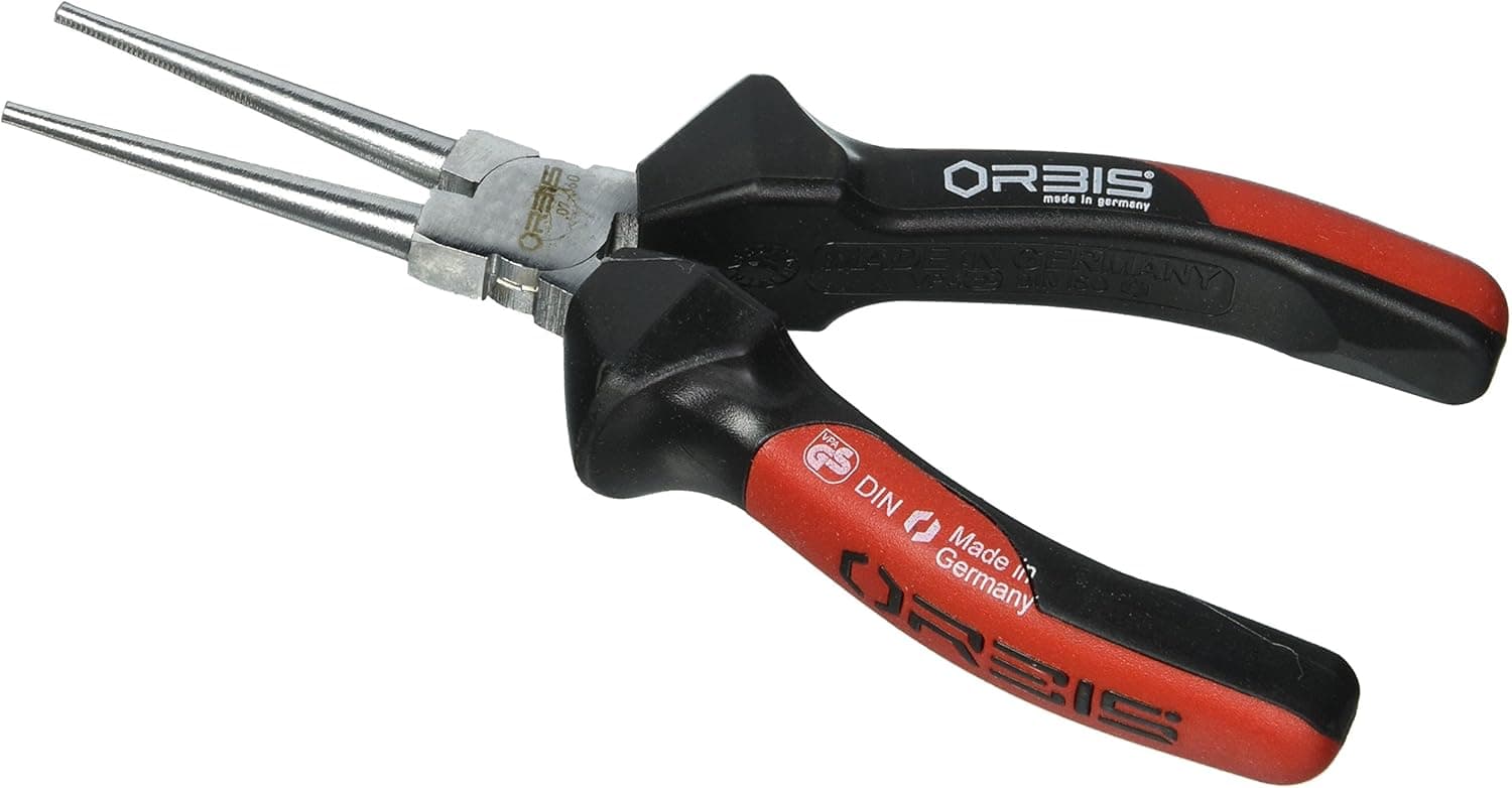 07-1600/44RR Round Nose Pliers 6 1/4" Mirror-Polished with Long Jaws/Dual-Component-Sleeve