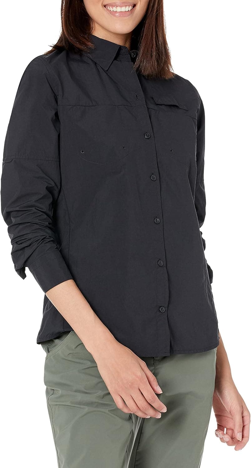 Amazon Essentials Women's Long-Sleeve Classic-Fit Outdoor Shirt with Chest Pockets