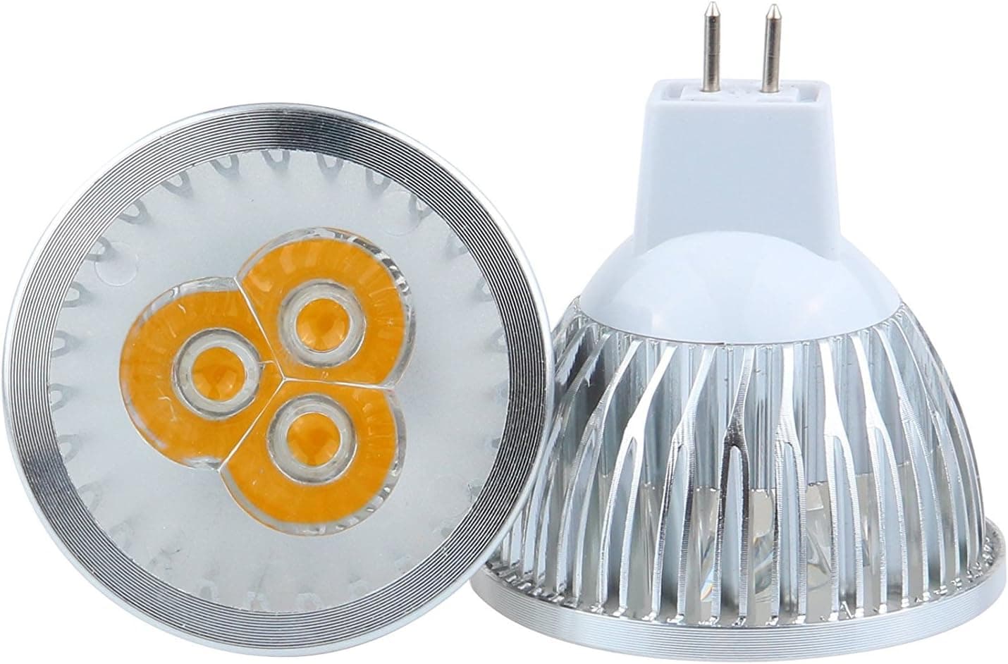 Lemonbest Energy Saving 6W LED Spotlight Downlight Bulb 12V, MR16 Standard Size, Warm White 3000K